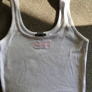 Forever 21 “GIRLFRIEND MATERIAL” tank top